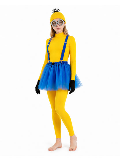 Minion Costume with Goggles and Suspenders