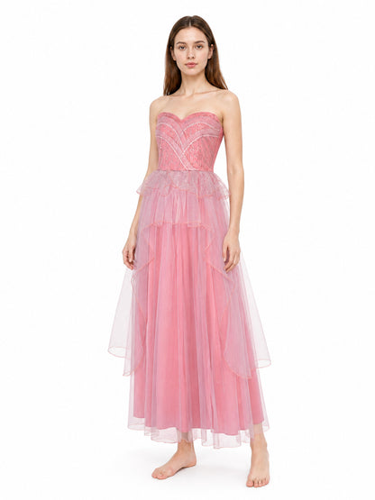 Sequin Dress with a Tiered Skirt for Cosplay