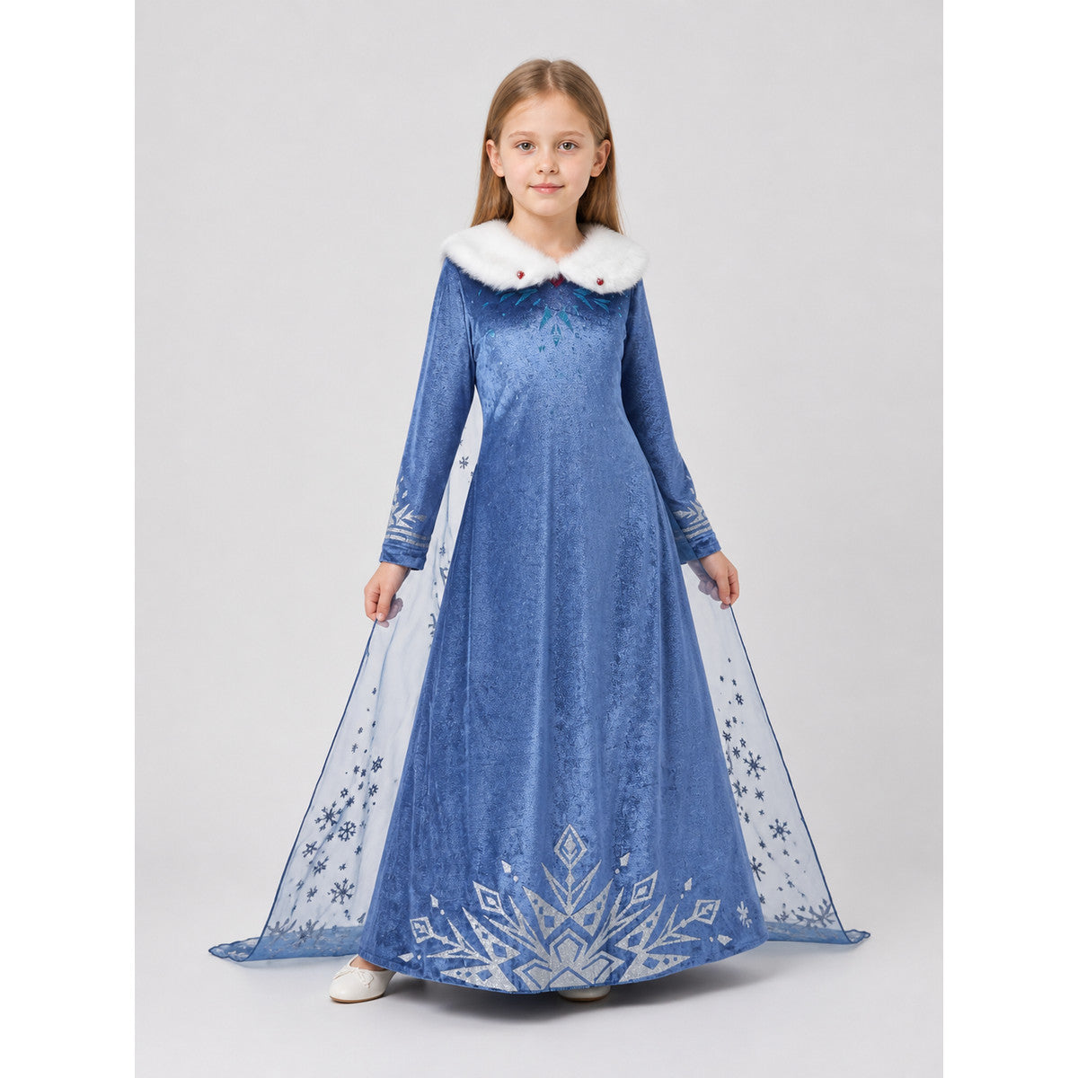 Ice Queen Costume with Cape Costume Capes detail