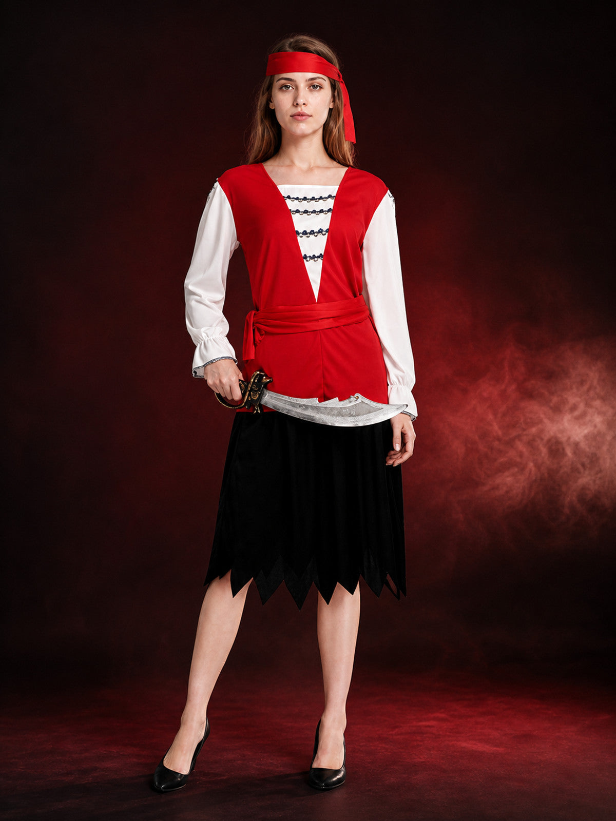 Halloween Pirate Costume with Skirt main product view