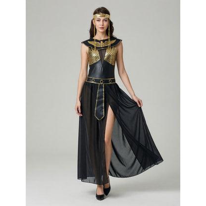 Cleopatra Cosplay Costume, Black and Gold