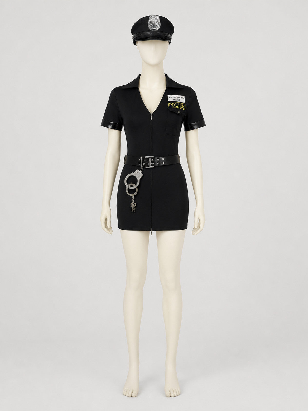 Police Costume with Headwear, Belt, and Accessories Costume Accessories detail