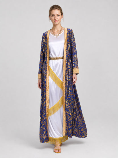 Greek Goddess Costume: Dress with Cape, Gold, M–XL product detail