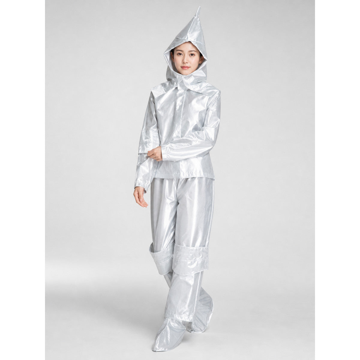 Iron Woodcutter Costume with Hood for Role-Playing