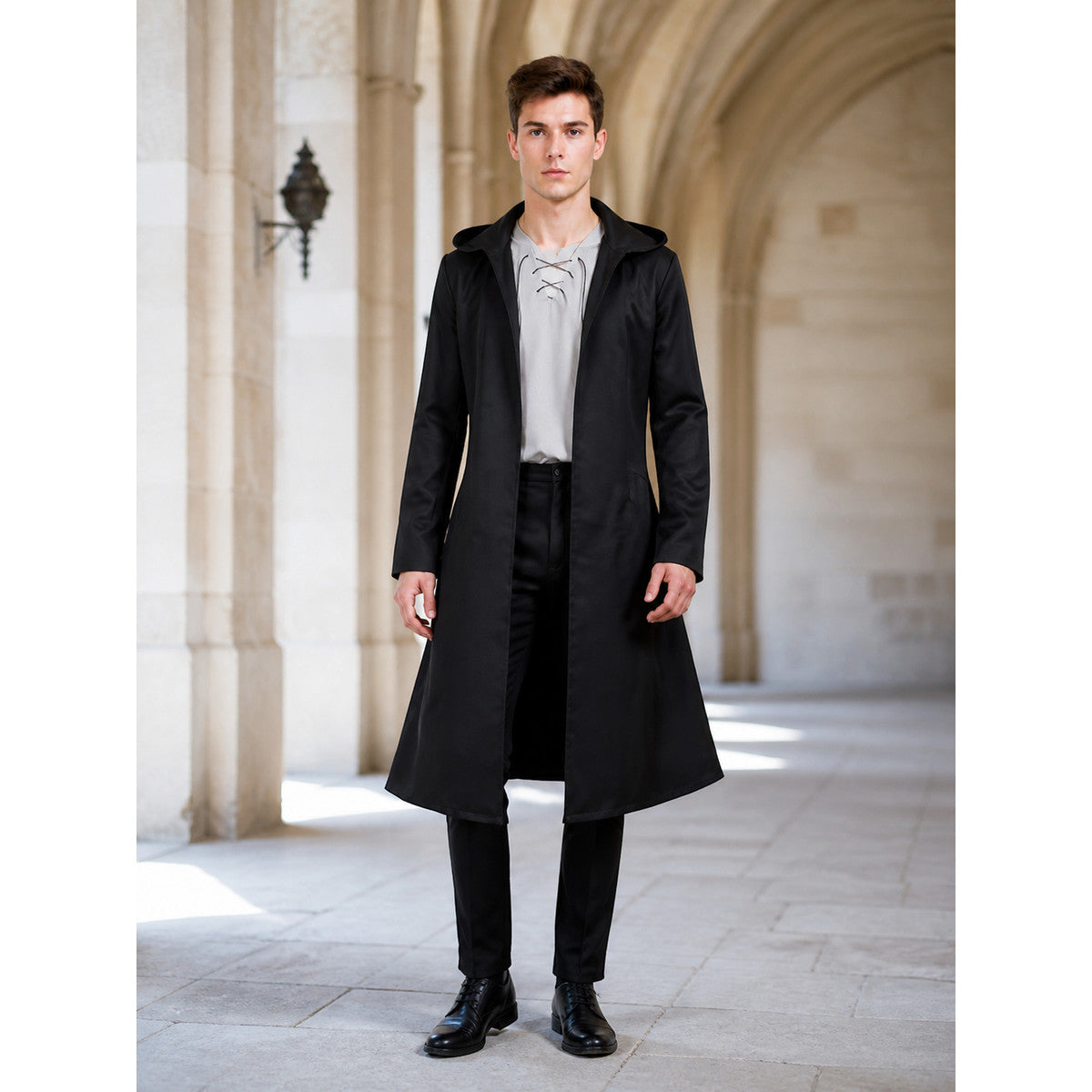 Eren Yeager Cosplay Costume: Hooded Cloak, Shirt, and Pants
