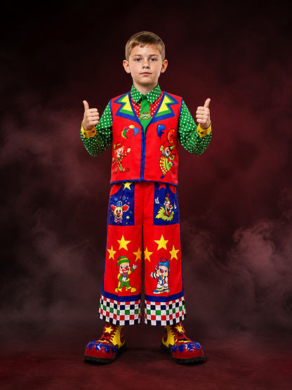 Circus Clown Costume Vest and Pants for Masquerades main product view