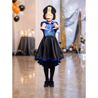 Historical Character Cosplay Costume, Black and Blue