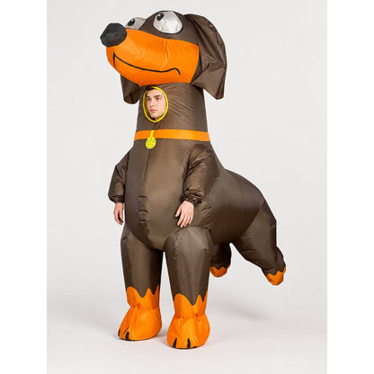 Inflatable Dachshund Costume with Tail and Paws for Parties main product view