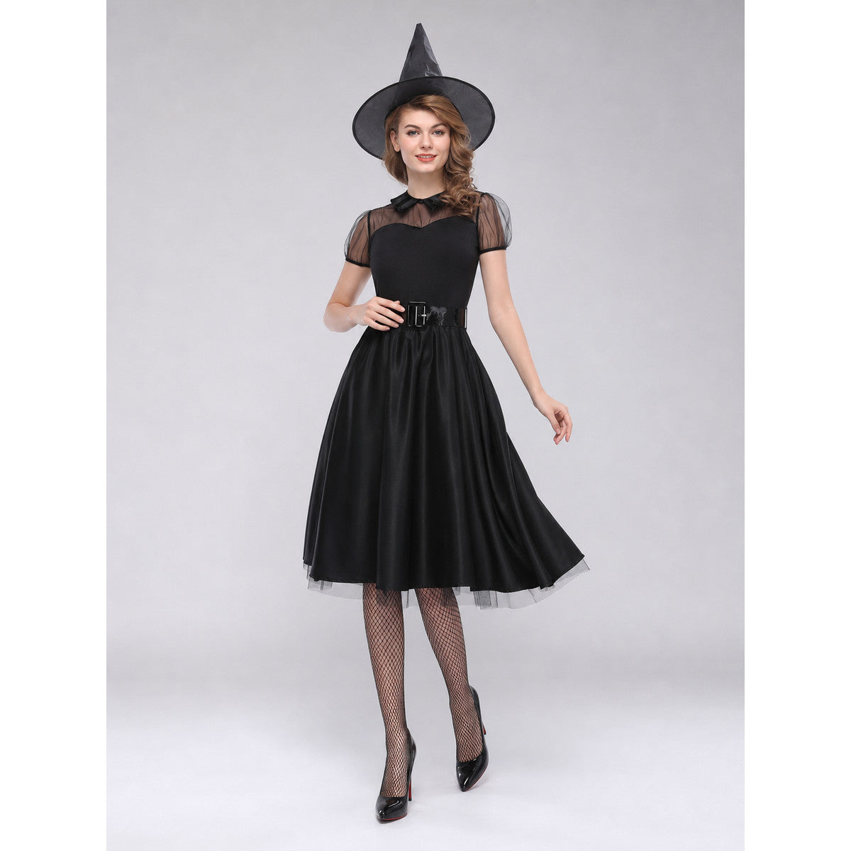 Halloween Costume: Dress, Hat, and Belt