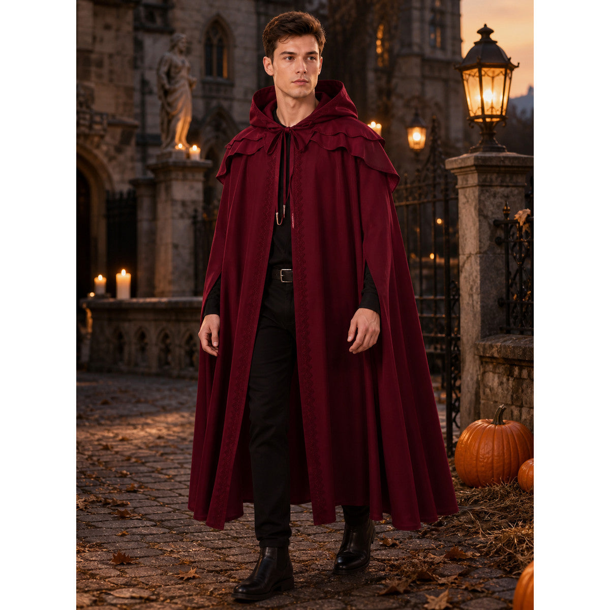 Medieval Hooded Cape for Cosplay