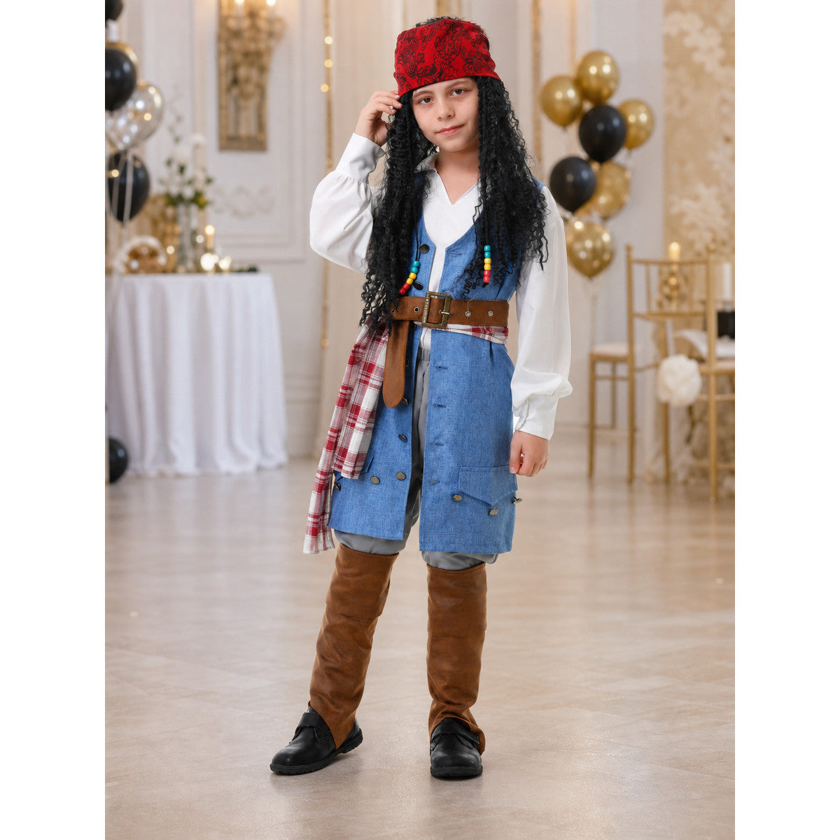 Pirate Costume for Cosplay, Halloween, and Performances