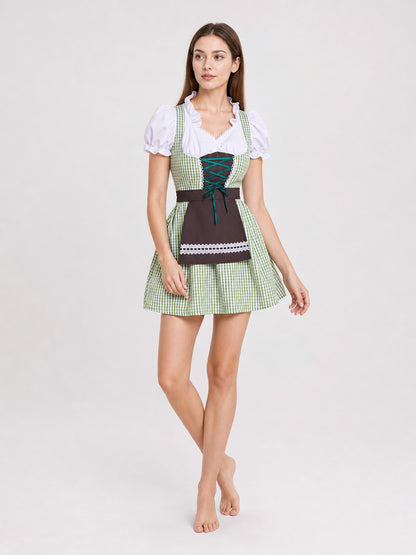 Folk-Style Carnival Dress with Apron Costume Dresses detail