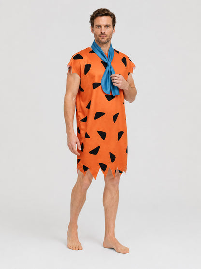 Primitive Man Cosplay Costume with Scarf