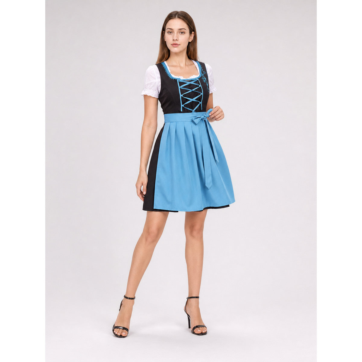 Dirndl-Style Carnival Dress with Apron