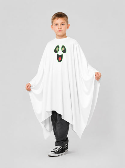 Glowing White Ghost Cape for Halloween Cosplay Costume Capes detail