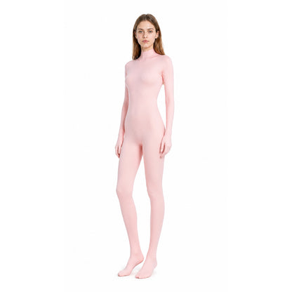Pink Hooded Jumpsuit with Paws and a Zipper product detail