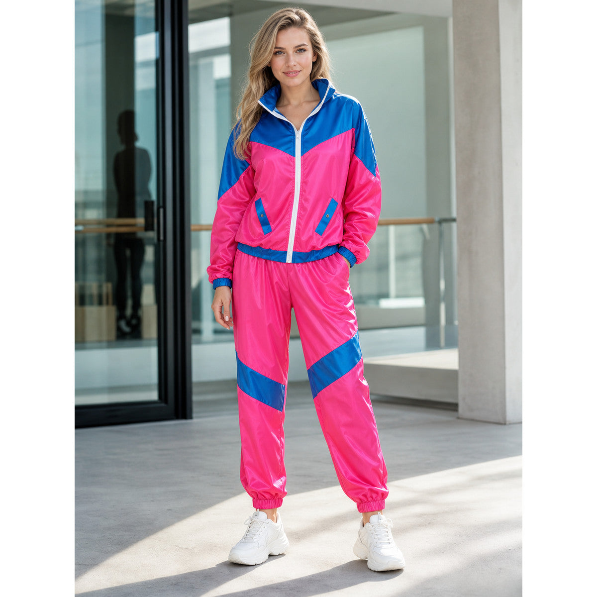 Retro Disco Costume with Jacket and Pants for Shows lifestyle view