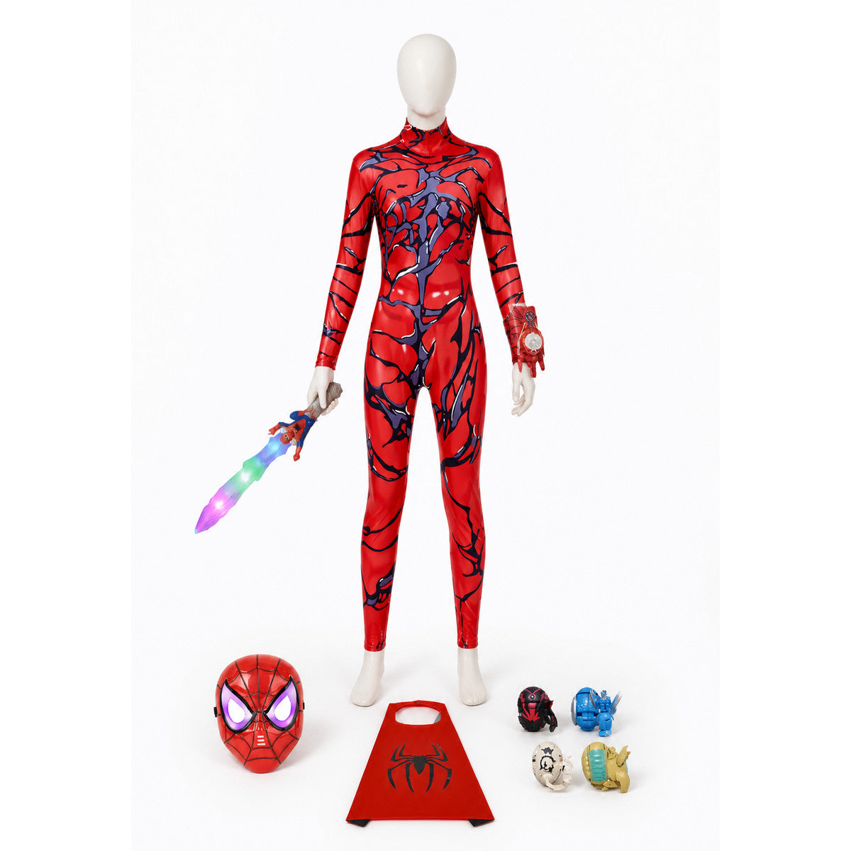 Children's Spider-Man Costume with Mask and Accessories Costume Masks detail