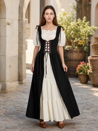 Medieval-Style Costume Dress, 2-Piece Set