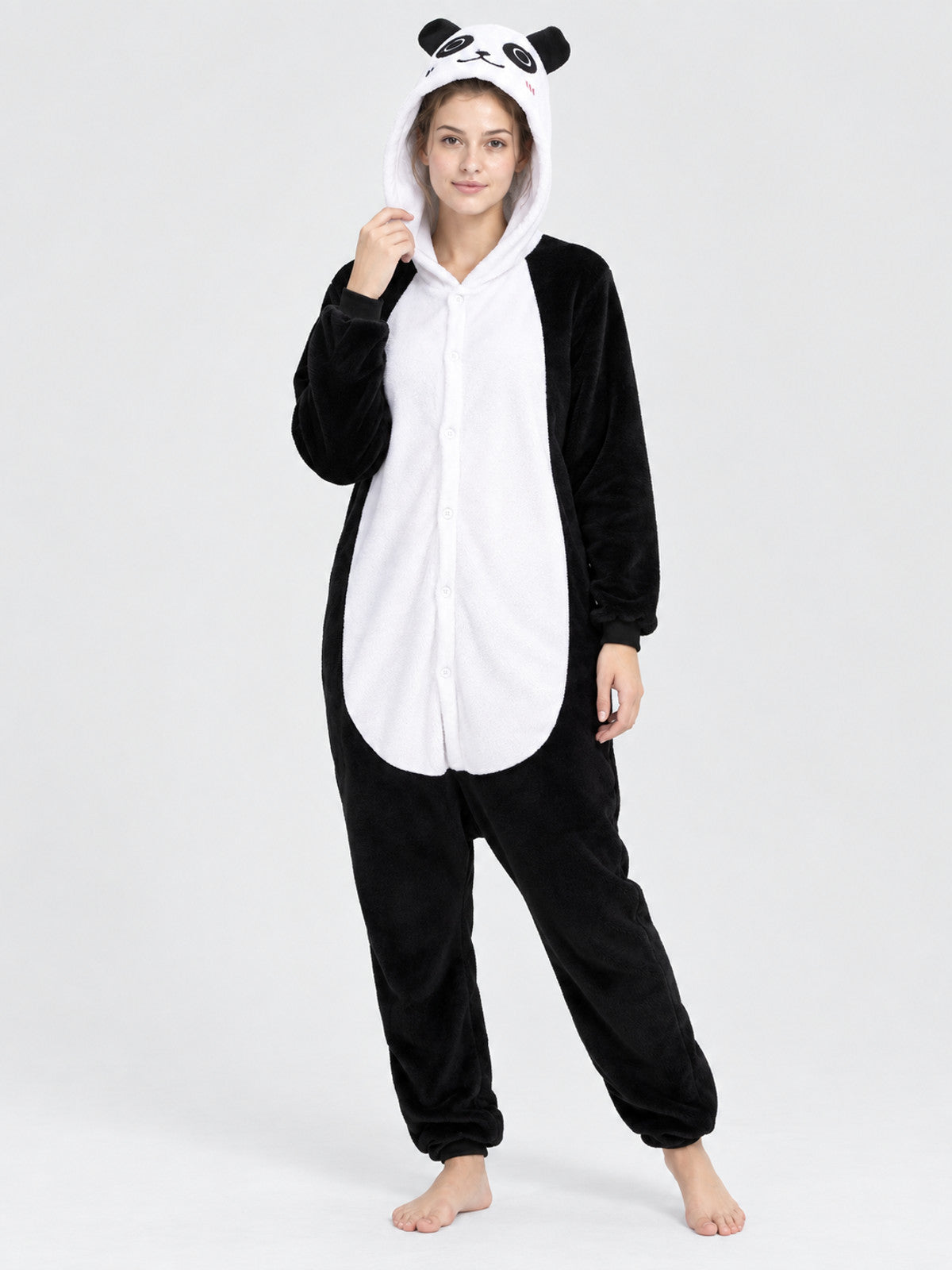Panda Onesie Pajama with Hood and Ears