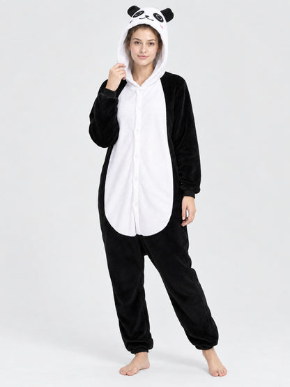 Panda Onesie Pajama with Hood and Ears