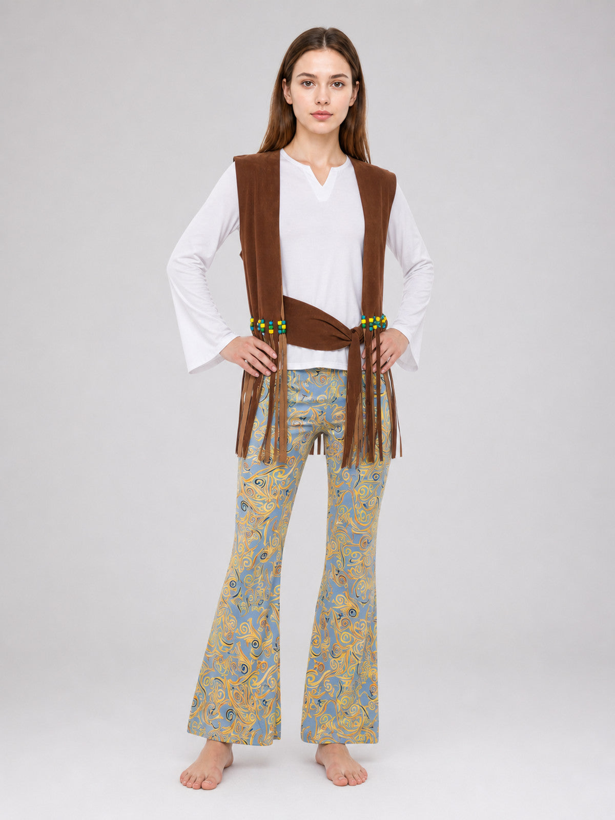 Stage Costume with Vest, Fringe, and Pants