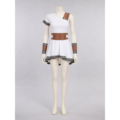 Historical Costume Dress with an Asymmetrical Shoulder lifestyle