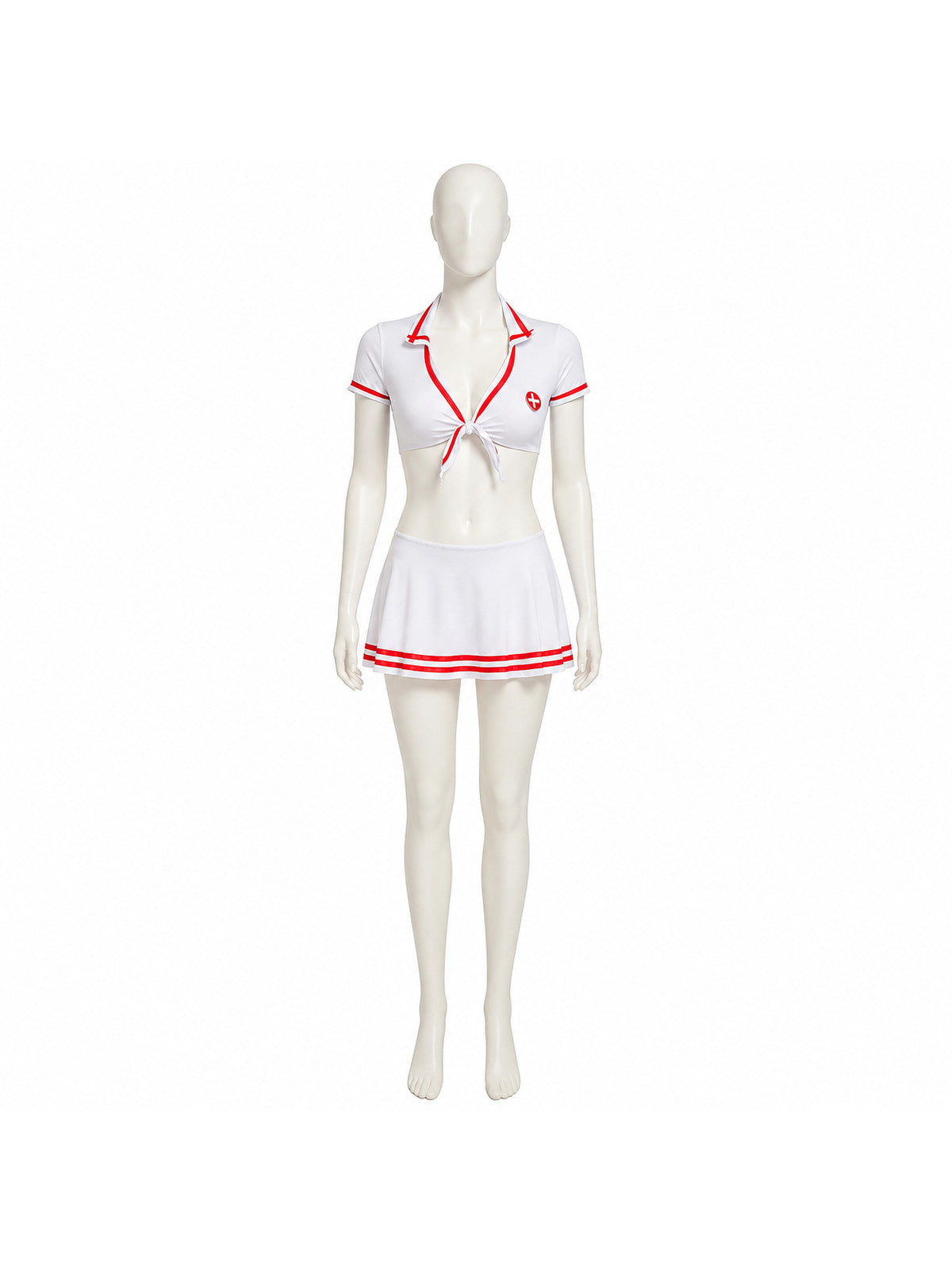 Medical Costume with Red Cross and Ties Costumes detail
