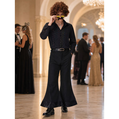 Disco-Style Stage Costume: Shirt and Pants