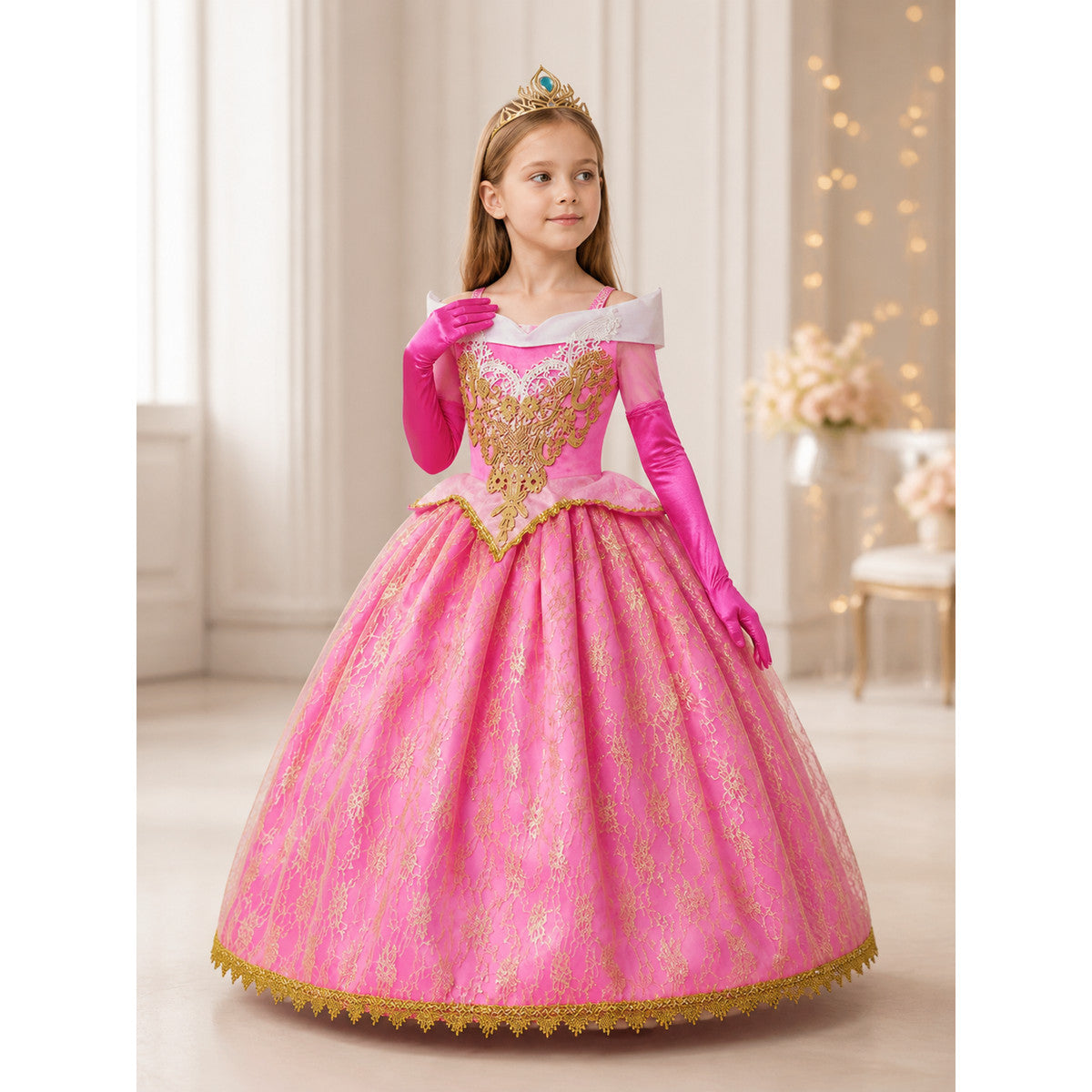 Pink Princess Costume for Halloween and Carnival lifestyle view