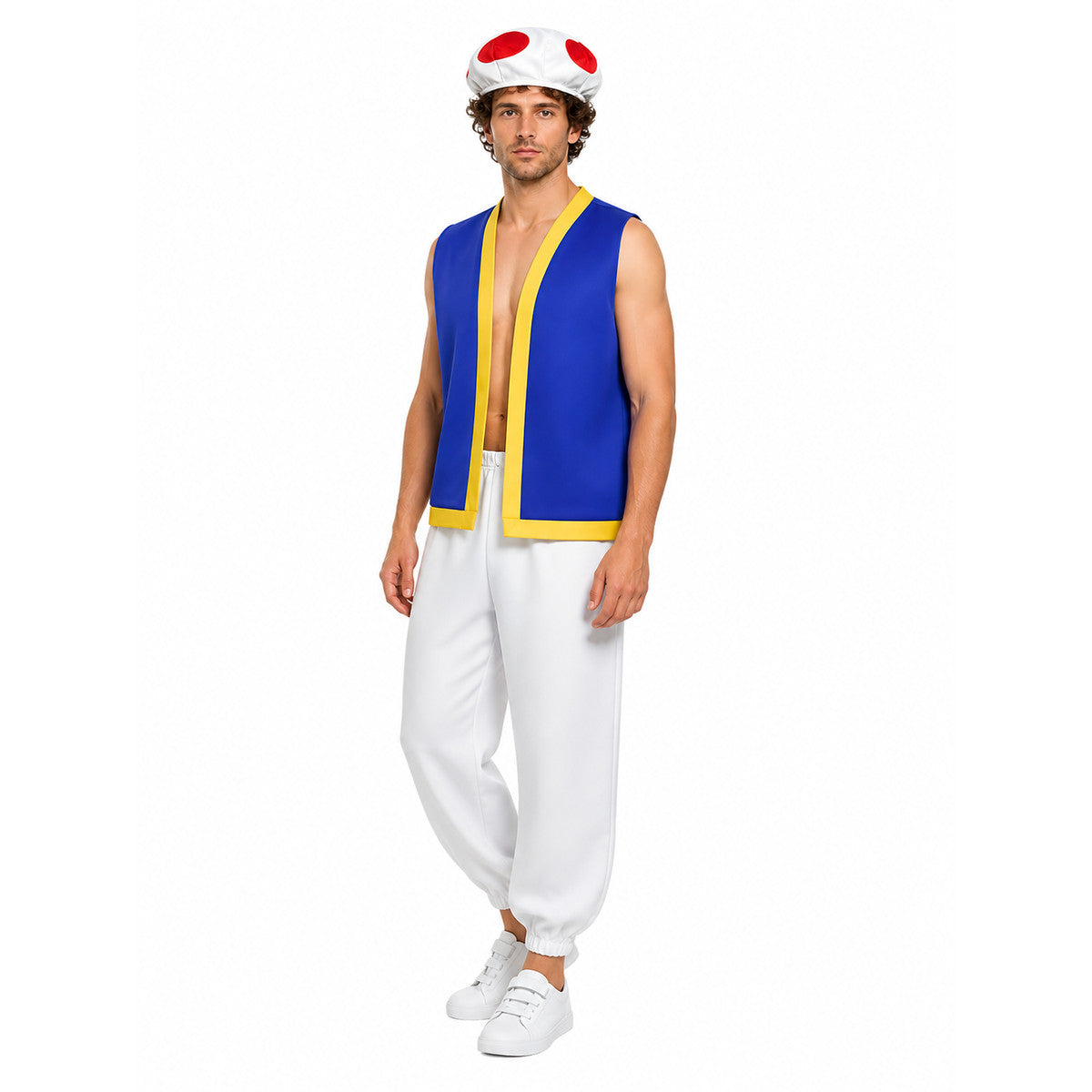 Mushroom character costume with hat and pants Costume Headwear detail