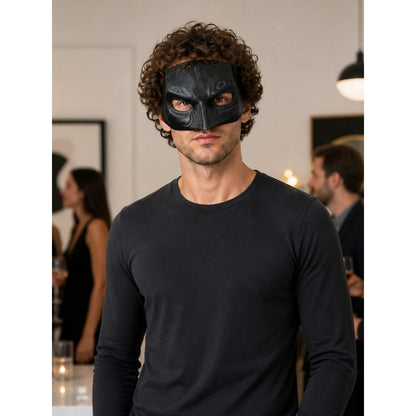 Black Cat Carnival Mask for Halloween and Cosplay lifestyle view