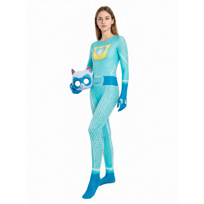 Cat Costume Jumpsuit with Mask Costume Masks detail