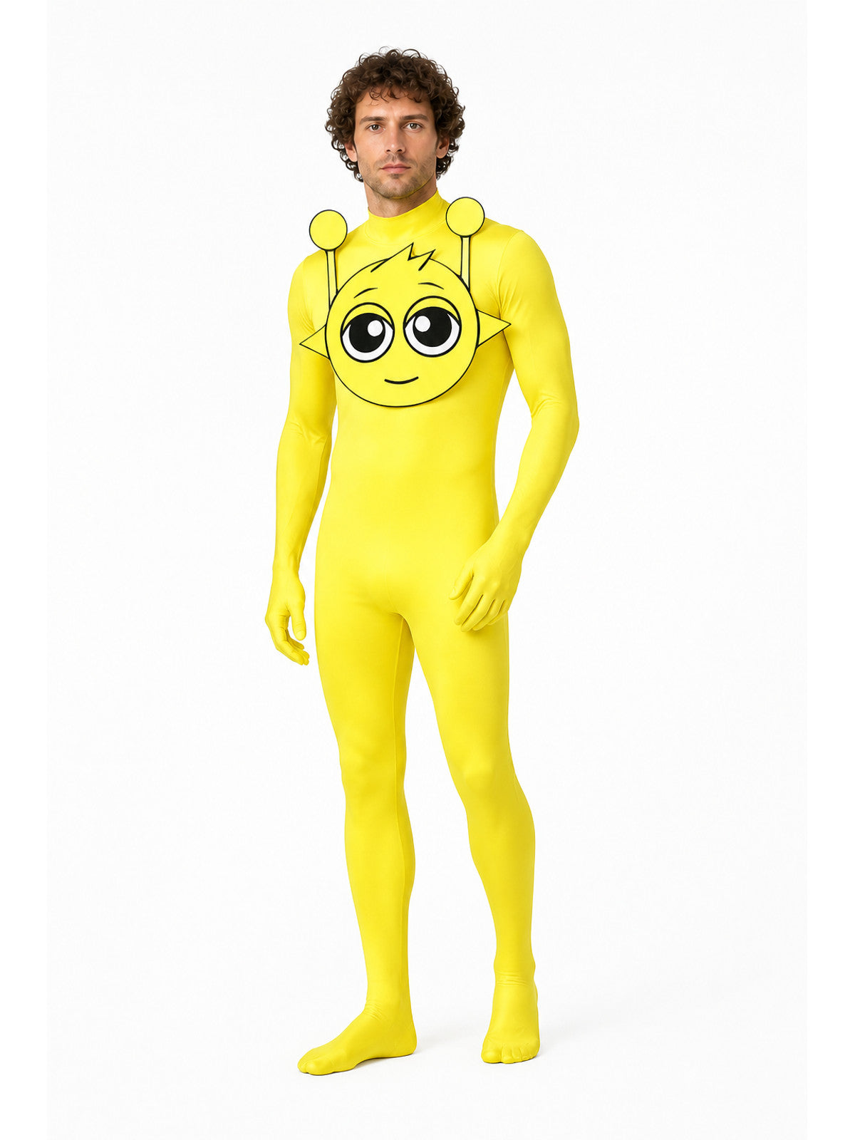 Yellow Hooded Alien Jumpsuit