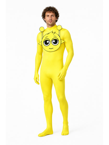 Yellow Hooded Alien Jumpsuit