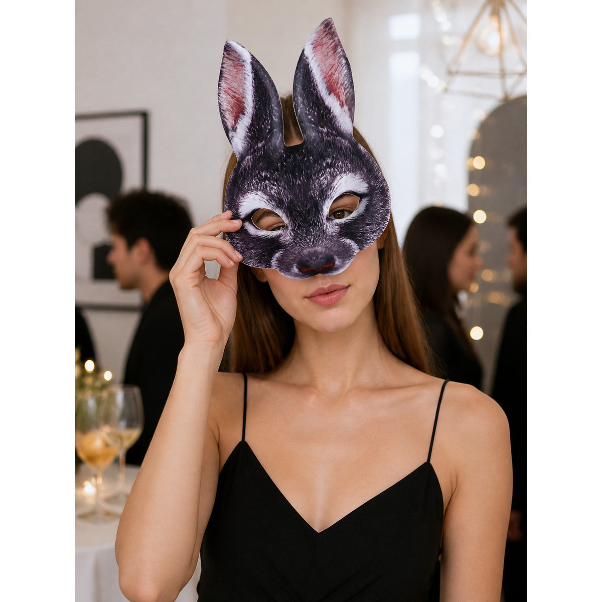 Rabbit Costume Mask for Halloween and Cosplay
