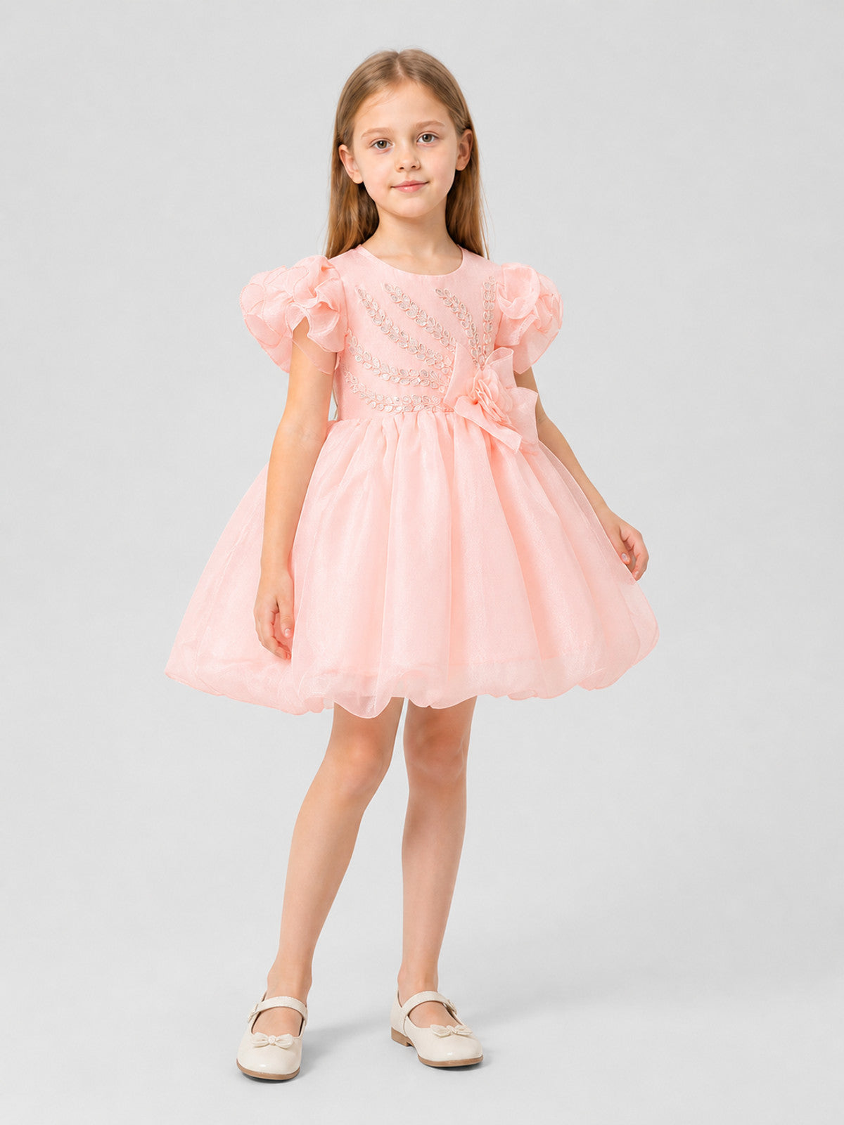 Full Dress with Layered Skirt and Sequins Costume Dresses detail