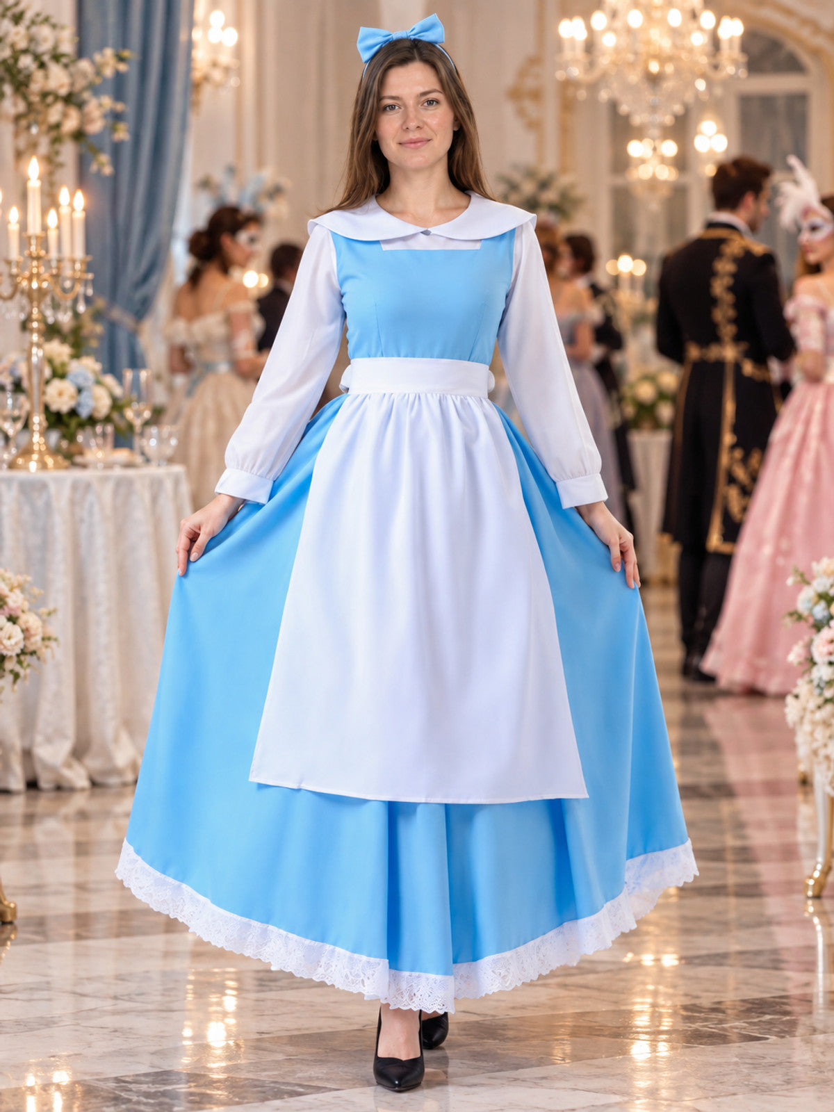 Alice in Wonderland Style Maid Costume with Apron