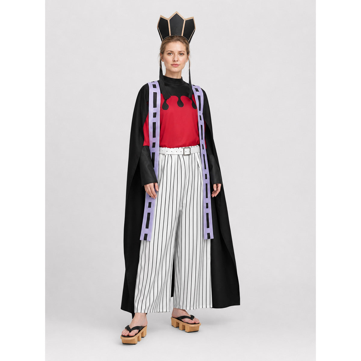 Anime Cosplay Douma Costume with Cloak and Pants lifestyle