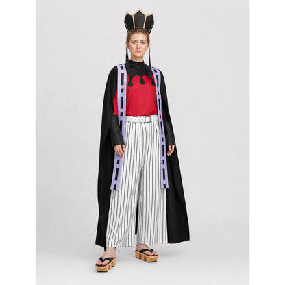 Anime Cosplay Douma Costume with Cloak and Pants lifestyle