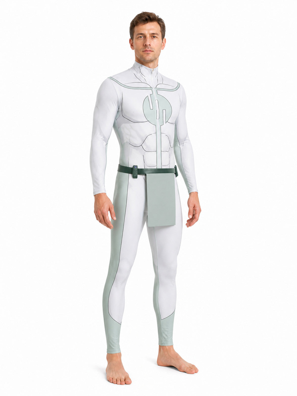 Drax Superhero Jumpsuit with Muscles and Belt product detail