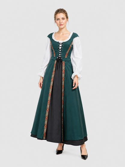 Medieval Halloween Costume with Ethnic Pattern Costumes detail