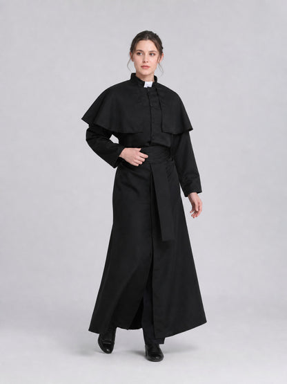Black Religious Robe Costume for Role-Playing Games Costumes detail