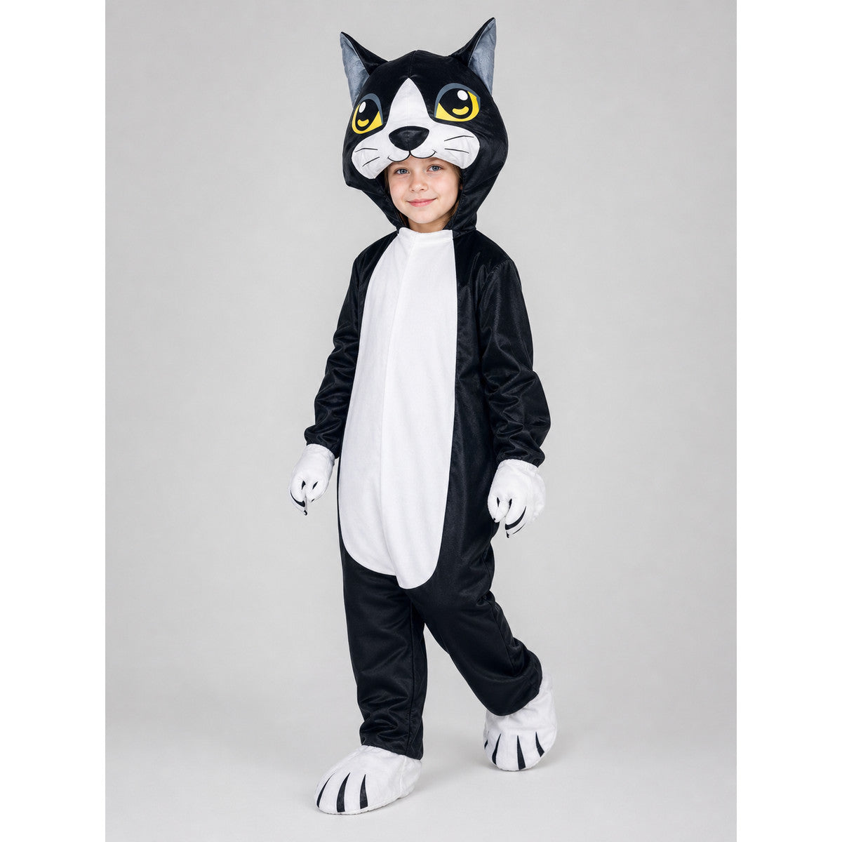 Inflatable Cat Costume for Halloween and Parties on-model walking view