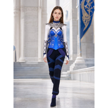 Kitana Mortal Kombat Cosplay Costume, Blue-Purple lifestyle