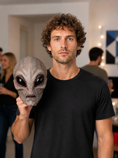 Halloween Alien Cosplay Mask lifestyle view
