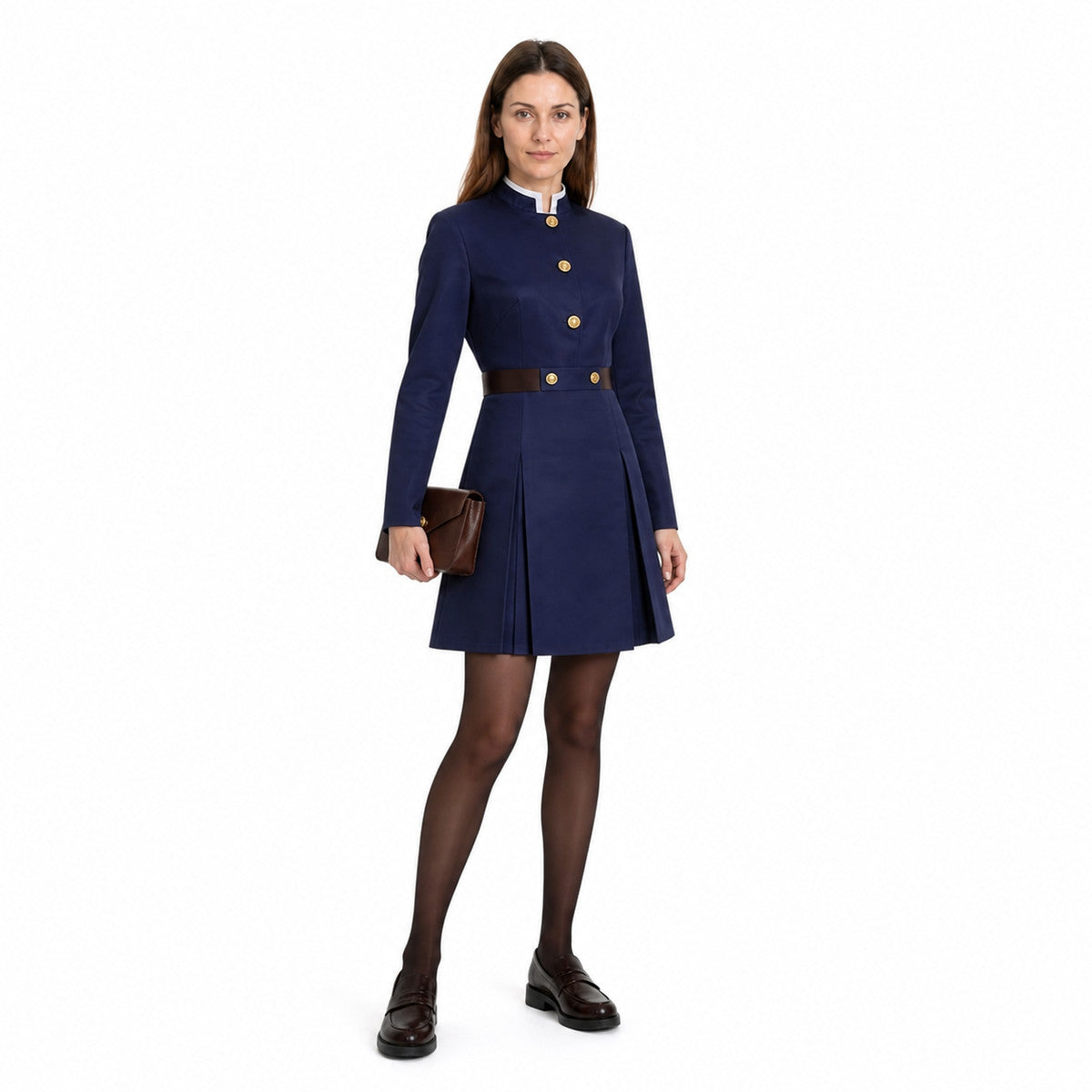 Jujutsu Kaisen Cosplay Costume: Gojo and Yuji Uniform on-model front view