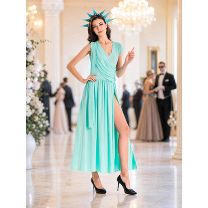 Statue of Liberty-Style Halloween Cosplay Dress