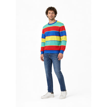 Wide-Stripe Crew-Neck Long-Sleeve Top product detail