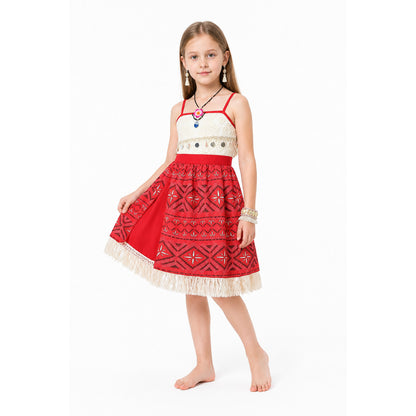 Children's Moana Costume with Dress and Jewelry Costume Dresses detail